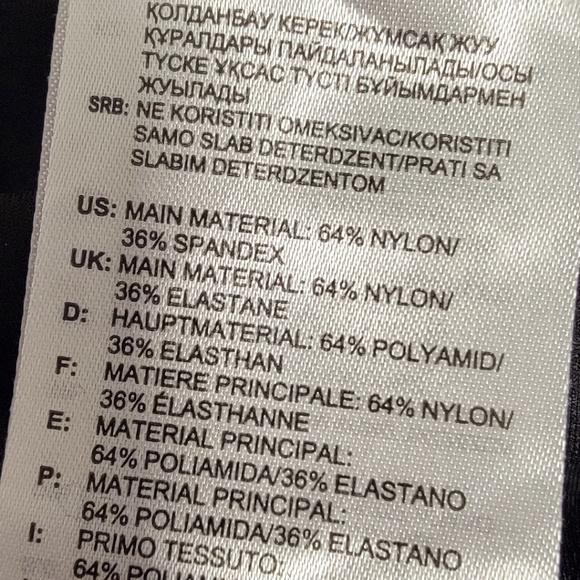 Womans size XS US Adidas black and white leggings - Picture 4 of 4